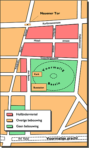 Plattegrond van het ‘Holländerviertel’ in Potsdam.