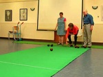 Geen Jeu de Boules, geen biljart, maar koersbal.